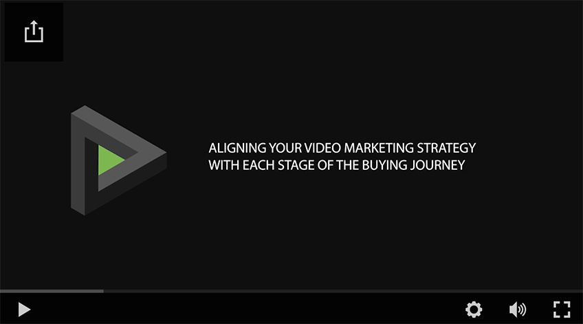 Aligning video strategy to the buyer journey