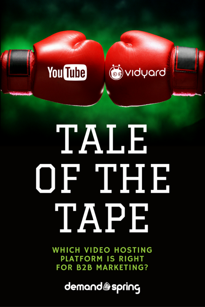 Tale of the Tape: YouTube vs Vidyard