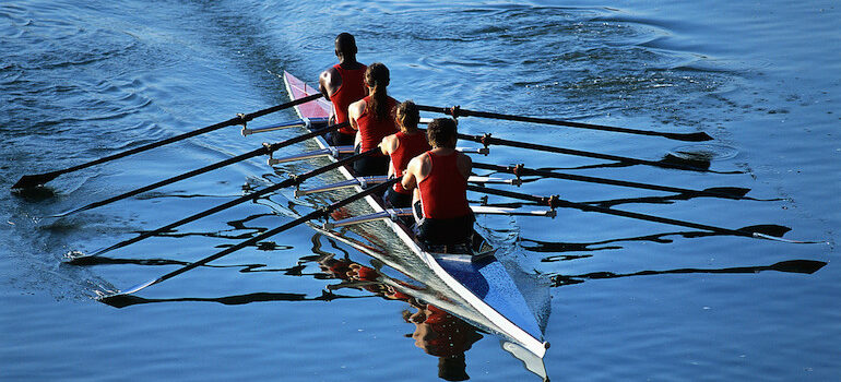 Rowers Rowing Boat